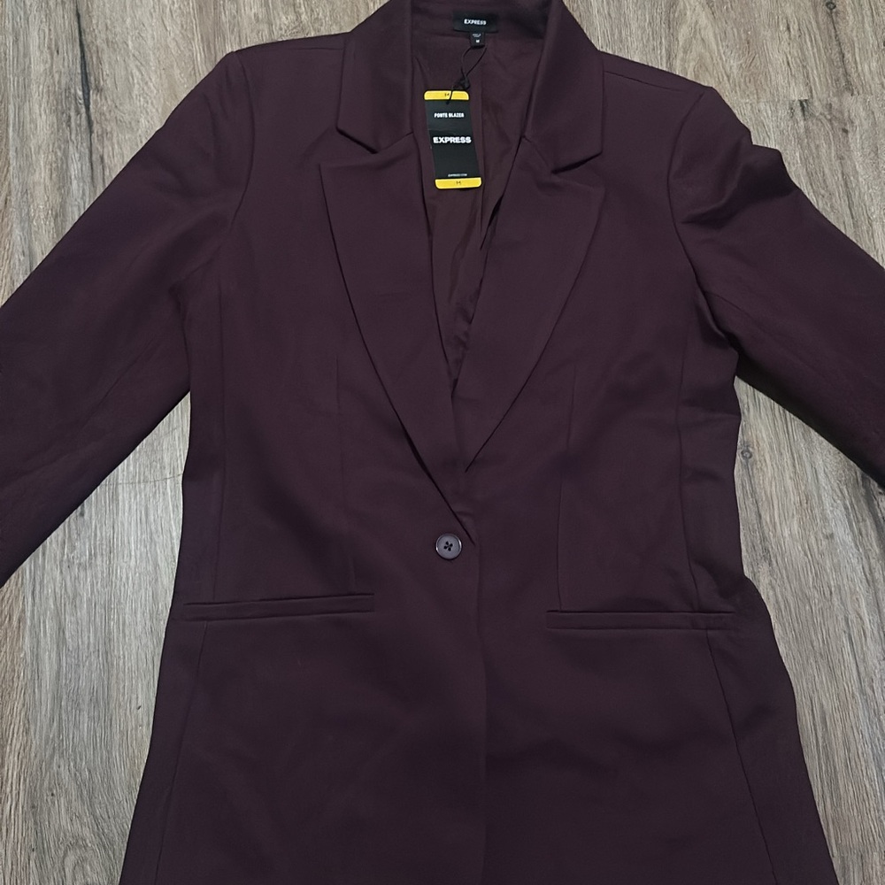 Express Women's Deep Maroon Blazer